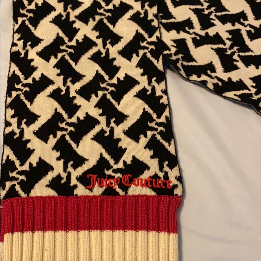 Vintage Juicy couture scarf with yorkie print